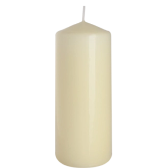 Candela inodore 6 x 15 cm avorio