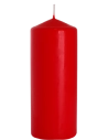 Candela inodore 6 x 15 cm rosso