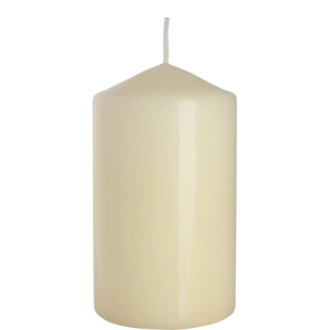 Candela inodore 7 x 12 cm avorio
