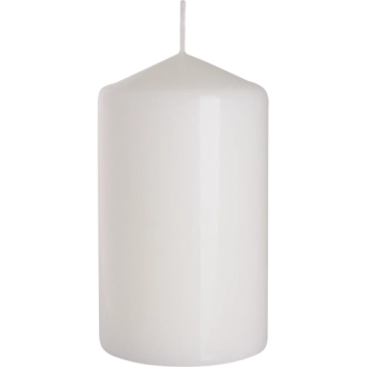 Candela inodore 7 x 12 cm bianco