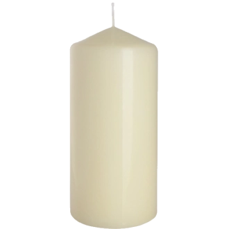 Candela inodore 7 x 15 cm avorio