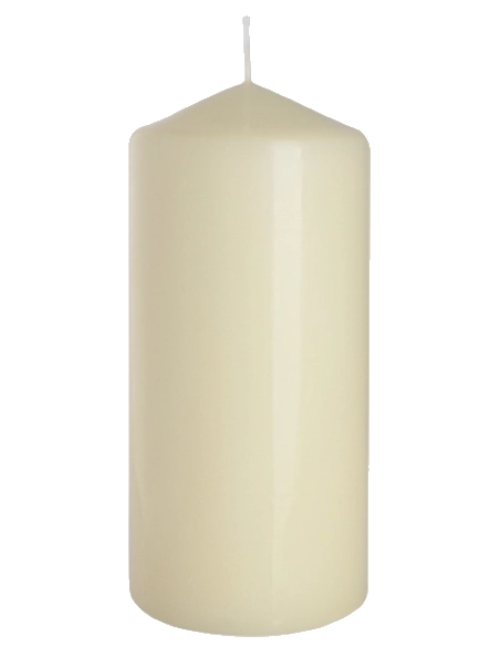 Candela inodore 7 x 15 cm avorio