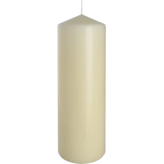 Candela inodore 8 x 25 cm avorio