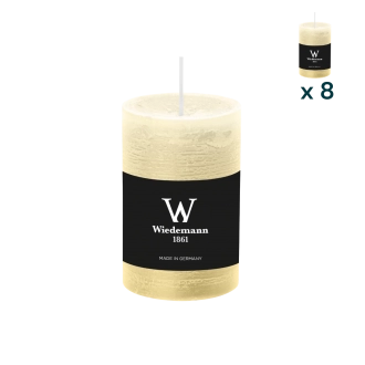 Candela marble Wiedemann S biscotto - CONF. RISPARMIO 8 PEZZI