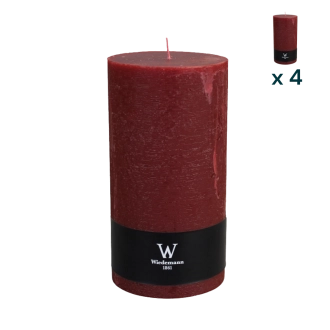 Candela marble Wiedemann XL bordeaux - CONF. RISPARMIO 4 PEZZI