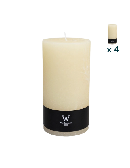 Candela marble Wiedemann XL biscotto - CONF. RISPARMIO 4 PEZZI