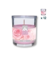 Candela Aria in vetro Rosa - CONF. RISPARMIO 12 PZ