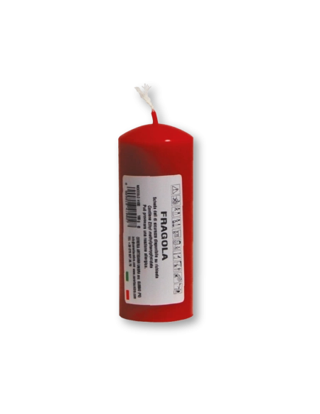 Candela profumata colorata 4 x 10 cm fragola