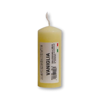 Candela profumata colorata 4 x 10 cm vaniglia