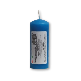 Candela profumata colorata 4 x 10 cm oceano