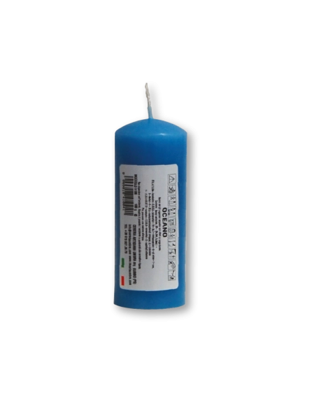 Candela profumata colorata 4 x 10 cm oceano