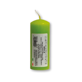 Candela profumata colorata 4 x 10 cm mela