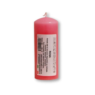 Candela profumata colorata 4 x 10 cm rosa