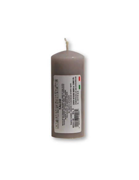 Candela profumata colorata 4 x 10 cm talco