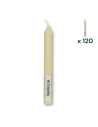 Candela verticale profumata colorata 2,1 x 20 cm vaniglia - CONF. RISPARMIO 120 PEZZI