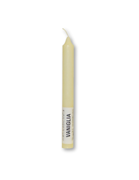 Candela verticale profumata colorata 2,1 x 20 cm vaniglia