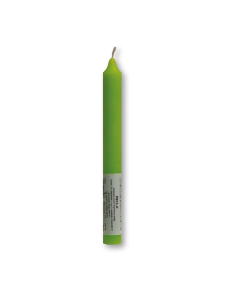 Candela verticale profumata colorata 2,1 x 20 cm mela