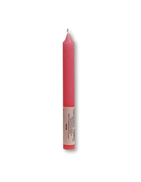 Candela verticale profumata colorata 2,1 x 20 cm rosa