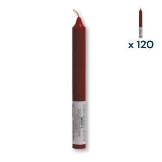 Candela verticale profumata colorata 2,1 x 20 cm oriente - CONF. RISPARMIO 120 PEZZI