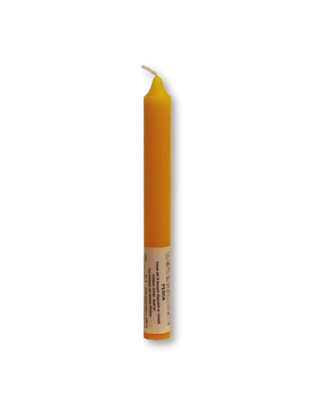 Candela verticale profumata colorata 2,1 x 20 cm pesca