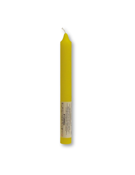 Candela verticale profumata colorata 2,1 x 20 cm cannella