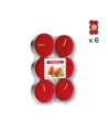 Maxi tealights profumate fragola - PACCO RISPARMIO 6 CONFEZIONI (6 pezzi a confezione)