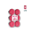 Maxi tealights profumate rosa - PACCO RISPARMIO 6 CONFEZIONI (6 pezzi a confezione)