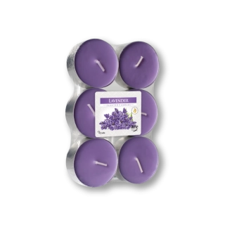 Maxi tealights profumate lavanda (confezione 6 pezzi)