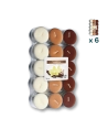 Tealights profumate vaniglia - PACCO RISPARMIO 6 CONFEZIONI (30 pezzi a confezione)