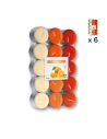 Tealights profumate arancia - PACCO RISPARMIO 6 CONFEZIONI (30 pezzi a confezione)