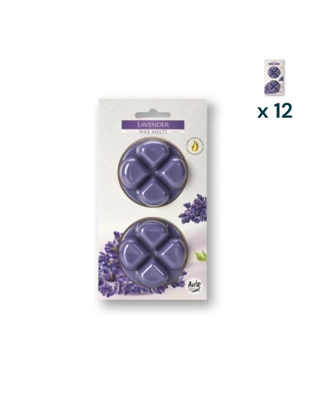 Cera profumata lavanda - PACCO RISPARMIO 12 CONFEZIONI (2 pezzi a confezione)