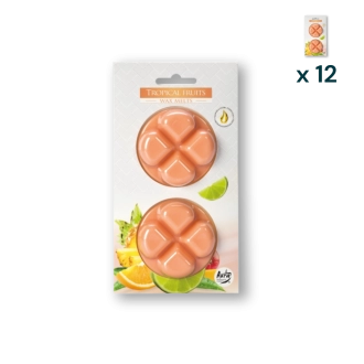 Cera profumata frutti tropicali - PACCO RISPARMIO 12 CONFEZIONI (2 pezzi a confezione)