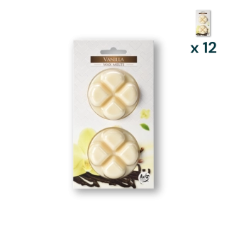 Cera profumata vaniglia - PACCO RISPARMIO 12 CONFEZIONI (2 pezzi a confezione)