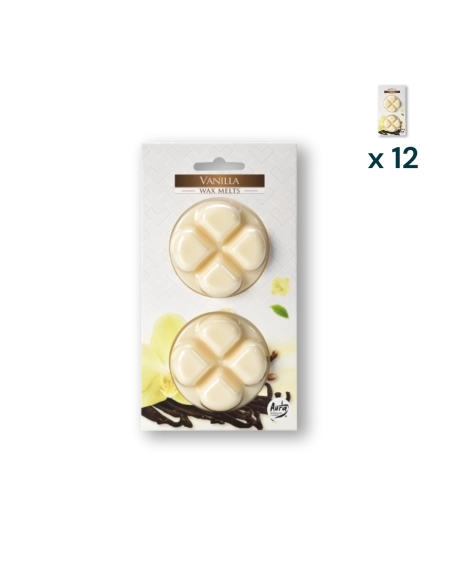 Cera profumata vaniglia - PACCO RISPARMIO 12 CONFEZIONI (2 pezzi a confezione)
