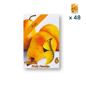 Tealights profumate pera - PACCO RISPARMIO 48 CONFEZIONI (6 pezzi a confezione)