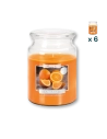 Candela profumata grande con coperchio all’arancia - CONF. RISPARMIO 6 PEZZI
