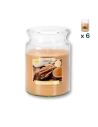 Candela profumata grande con coperchio alla cannella - CONF. RISPARMIO 6 PEZZI