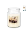 Candela profumata grande con coperchio alla vaniglia - CONF. RISPARMIO 6 PEZZI