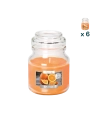 Candela profumata con coperchio all’arancia - CONF. RISPARMIO 6 PEZZI