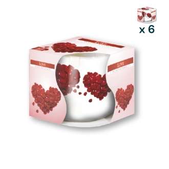 Candela profumata Sleever Love - CONF. RISPARMIO 6 PEZZI