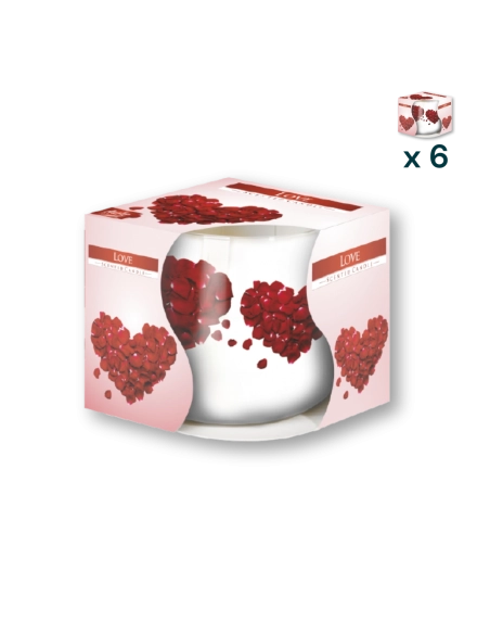 Candela profumata Sleever Love - CONF. RISPARMIO 6 PEZZI