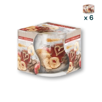 Candela profumata Sleever Apple-Cinnamon - CONF. RISPARMIO 6 PEZZI