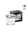 Candela profumata in vetro 2 fuochi N°3 - CONF. RISPARMIO 6 PEZZI