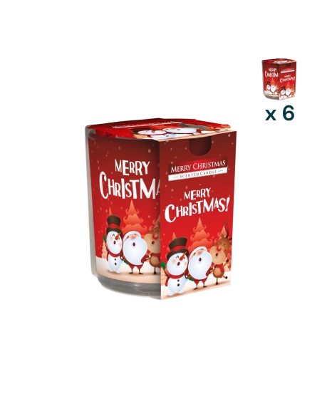 Candela profumata Sleever Merry Christmas - CONF. RISPARMIO 6 PEZZI