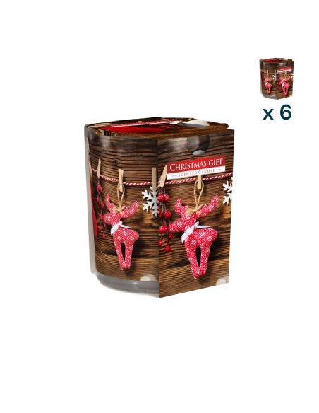 Candela profumata Sleever Christmas Gift - CONF. RISPARMIO 6 PEZZI