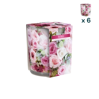Candela profumata Sleever Rose - CONF. RISPARMIO 6 PEZZI