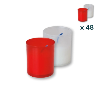 Lumini sfusi rossi e bianchi T.10 - CONF. RISPARMIO 192 PZ