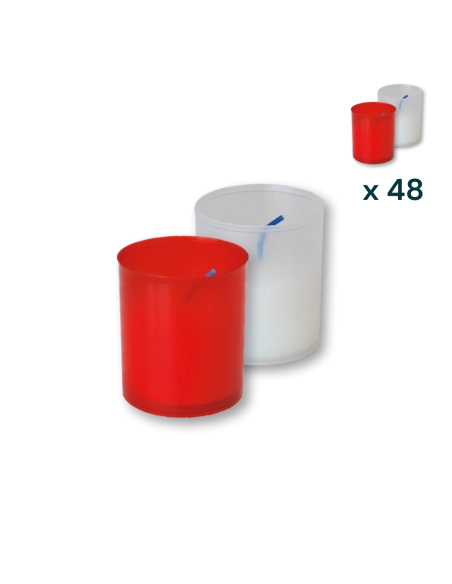 Lumini sfusi rossi e bianchi T.10 - CONF. RISPARMIO 192 PZ