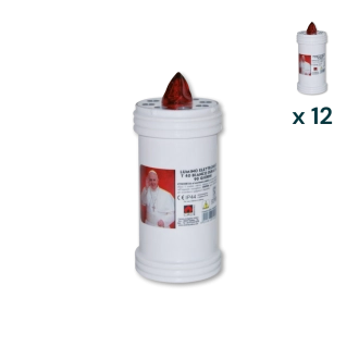 Lumino elettrico 90 gg bianco Papa Francesco T.40 - CONF. RISPARMIO 12 PZ