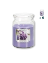 Candela profumata grande con coperchio alla lavanda - CONF. RISPARMIO 6 PEZZI